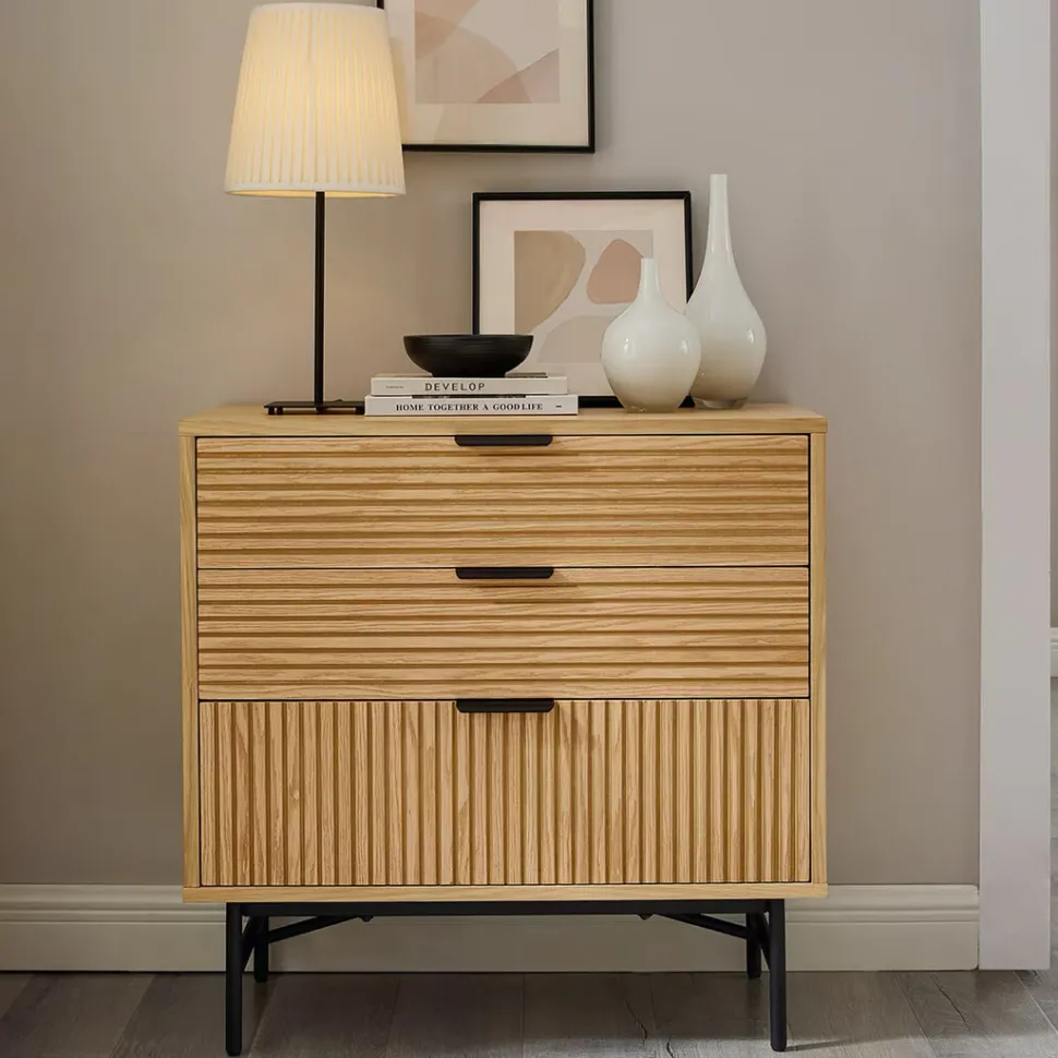 Ladekast Shoua Eiken