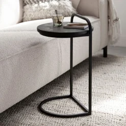 Laptoptafel Soho Betonlook, 35cm, kleur Zwart