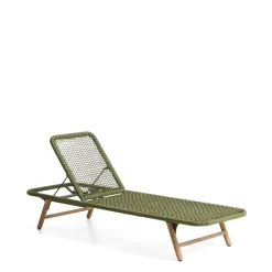 Ligbed Dandara Acaciahout en touw, kleur Donkergroen