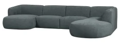 Lounge U-Bank Polly Rechts, 353cm, Woven