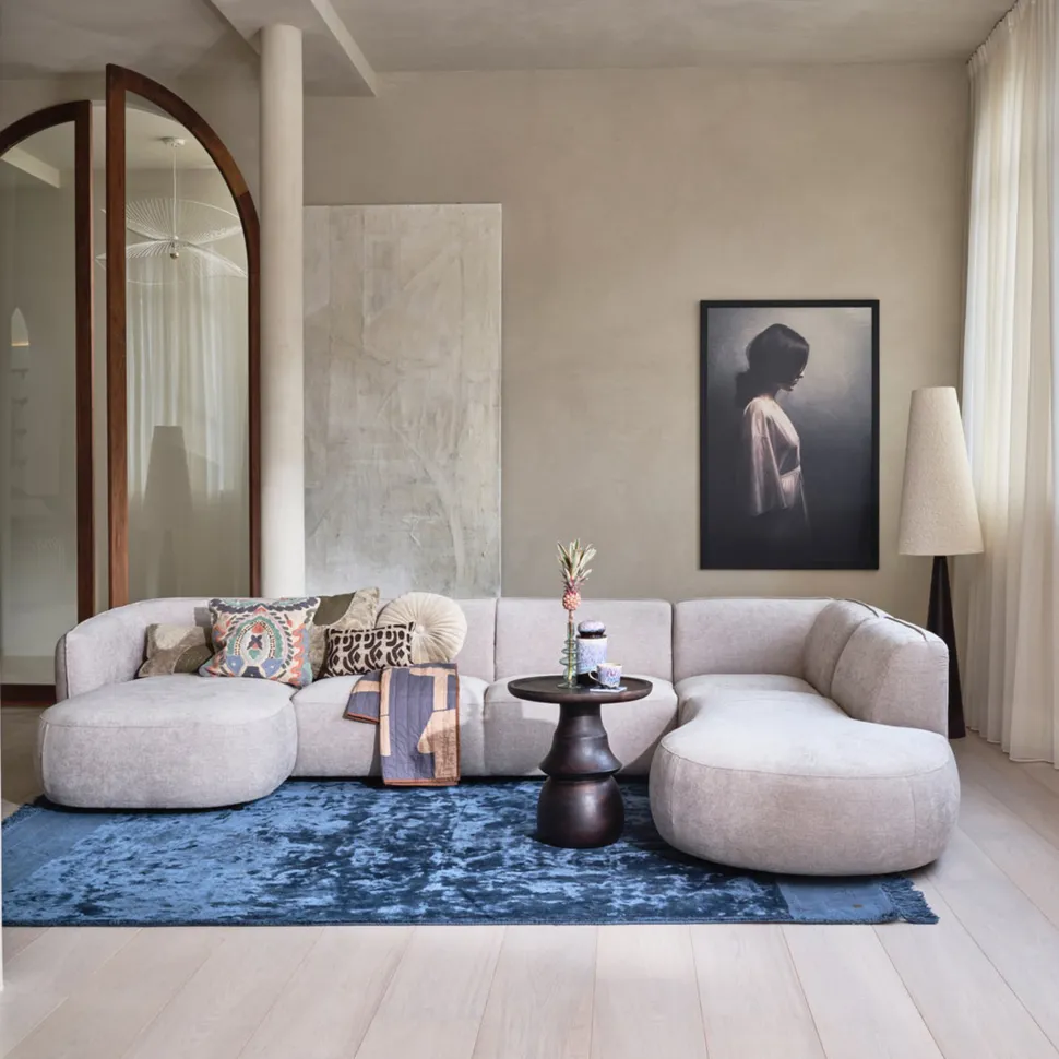 Lounge U-Bank Polly Rechts, 353cm, Woven