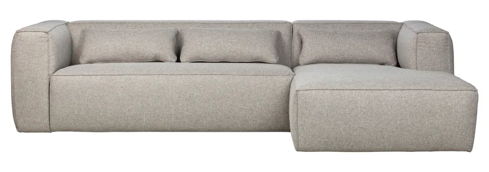 Loungebank Bean Melange, kleur Lichtgrijs