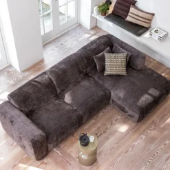 Loungebank Cloud Chenille, kleur Warm Bruin