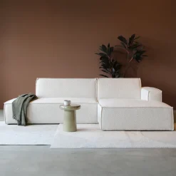 Loungebank Enzo 280cm, Bouclé, kleur Naturel