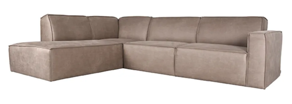 Loungebank Kay Micro Suede, kleur Taupe