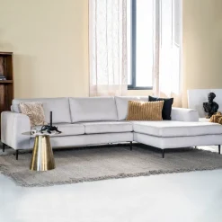 Loungebank Kirsten Rib, kleur Concrete