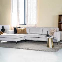 Loungebank Kirsten Rib, kleur Concrete