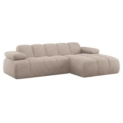 Loungebank Mojo Wollig Chenille, kleur Donker Zand