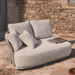 Loungebank Osani 2-zits module, kleur Beige/Taupe