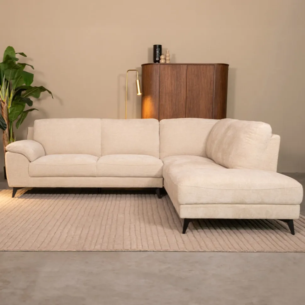 Loungebank Santino Elite stof, kleur Naturel