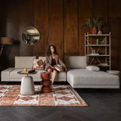 Loungebank Shelly Gemêleerd, kleur Off White