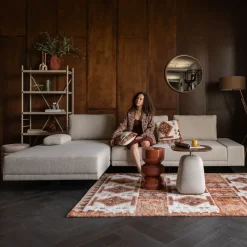 Loungebank Shelly Gemêleerd, kleur Off White