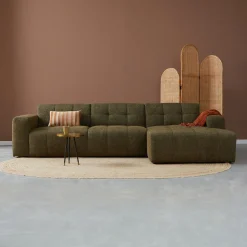 Loungebank Wave 305cm, kleur Groen