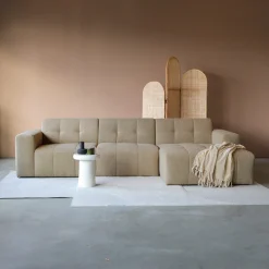 Loungebank Wave 305cm, kleur Bruin