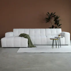 Loungebank Wave 305cm, kleur Off White