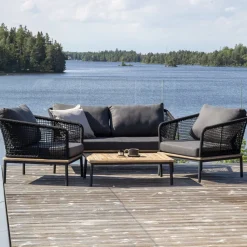 Loungeset Grizel Met bank, tafel en 2 stoelen