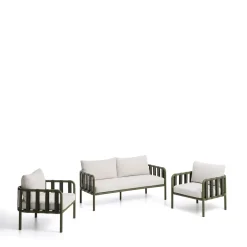 Loungeset Omala Met 2-zitsbank en 2 fauteuils
