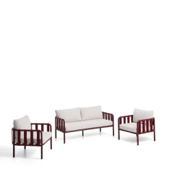 Loungeset Omala Met 2-zitsbank en 2 fauteuils