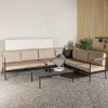 Loungeset Pamella Met bank en tafel, kleur Zand