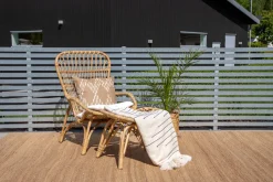 Loungestoel Bronwen Met hocker, Rotan, kleur Naturel