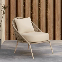 Loungestoel Karlene kleur Beige