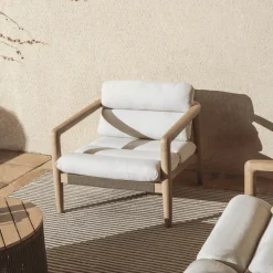 Loungestoel Menfi Acaciahout en touw