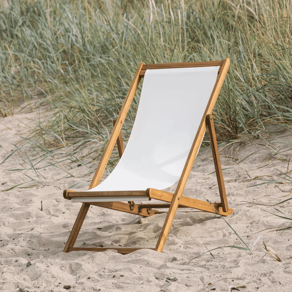 Loungestoel Trevis Acaciahout, kleur Beige