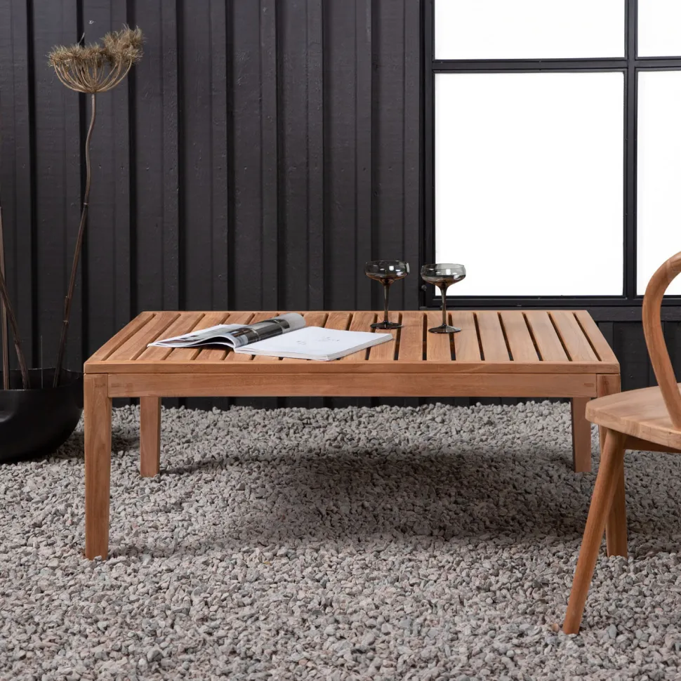 Loungetafel Shalonda Teakhout, 110 x 70cm