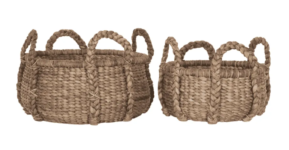 Mand Colony Laag, Waterhyacint, Set van 2 stuks