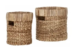 Mand Organize Waterhyacint, Set van 2 stuks