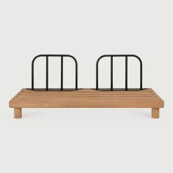 Modulaire Loungebank Monocle 2-zits, Teakhout