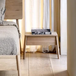 Nachtkastje Air Eikenhout, Met 1 lade