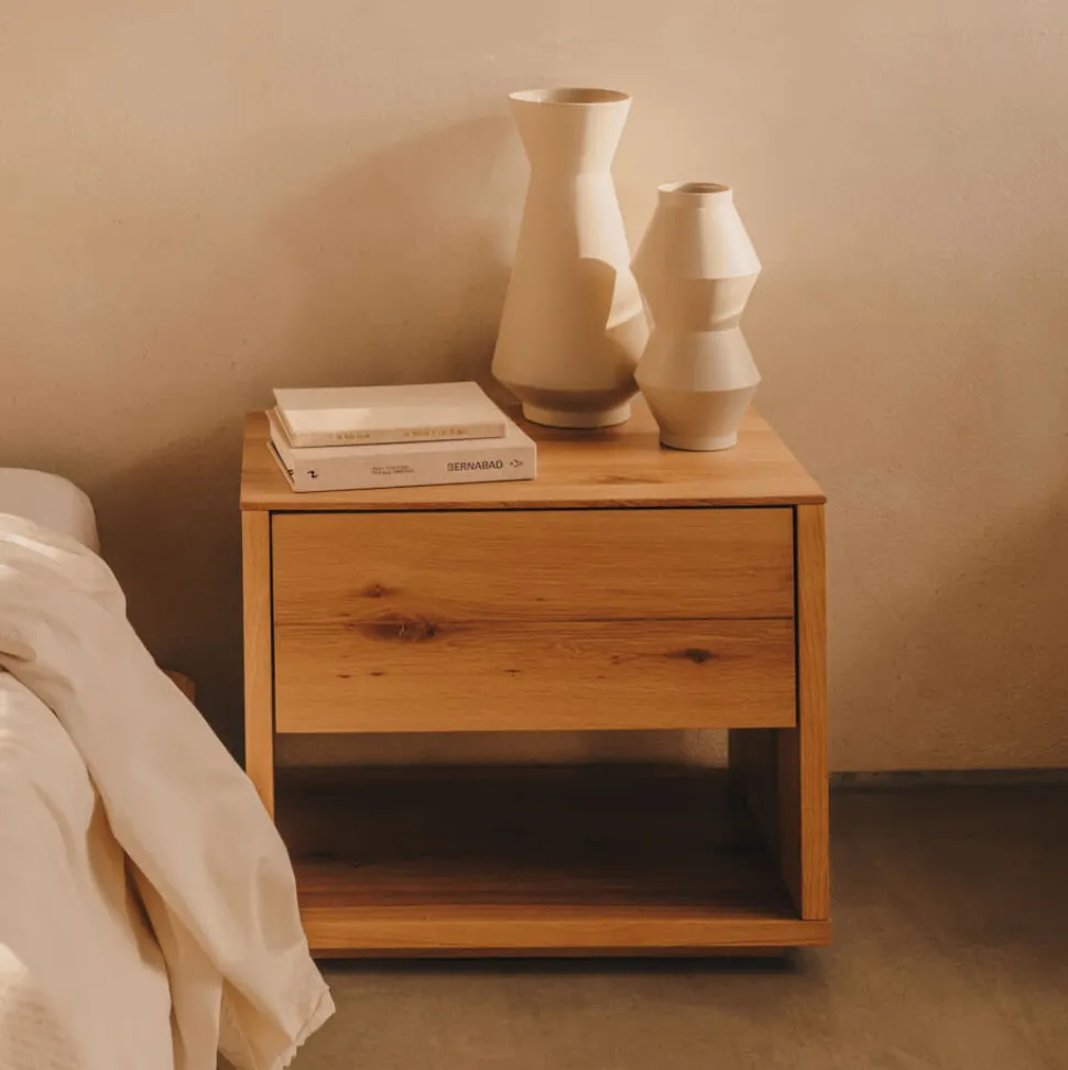 Nachtkastje Alguema Eiken, 60 x 40cm