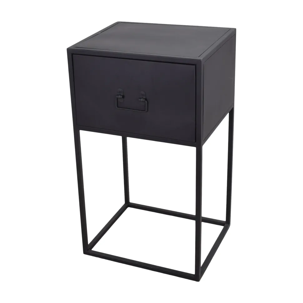 Nachtkastje Djax 40 x 35cm, kleur Zwart