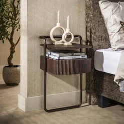 Nachtkastje Lamond Eikenlook, Met 1 lade