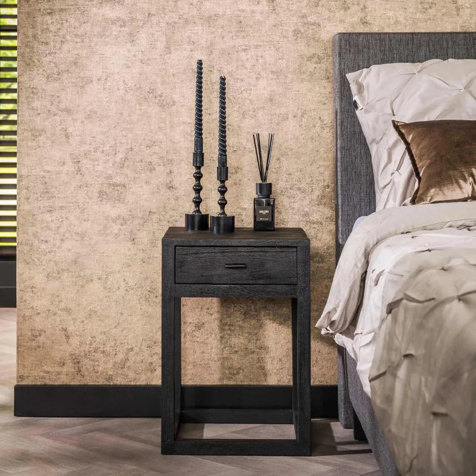 Nachtkastje Linea Acaciahout, Met 1 lade