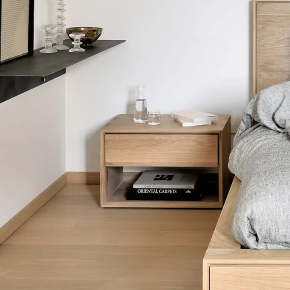 Nachtkastje Nordic Geolied Eikenhout, kleur Naturel