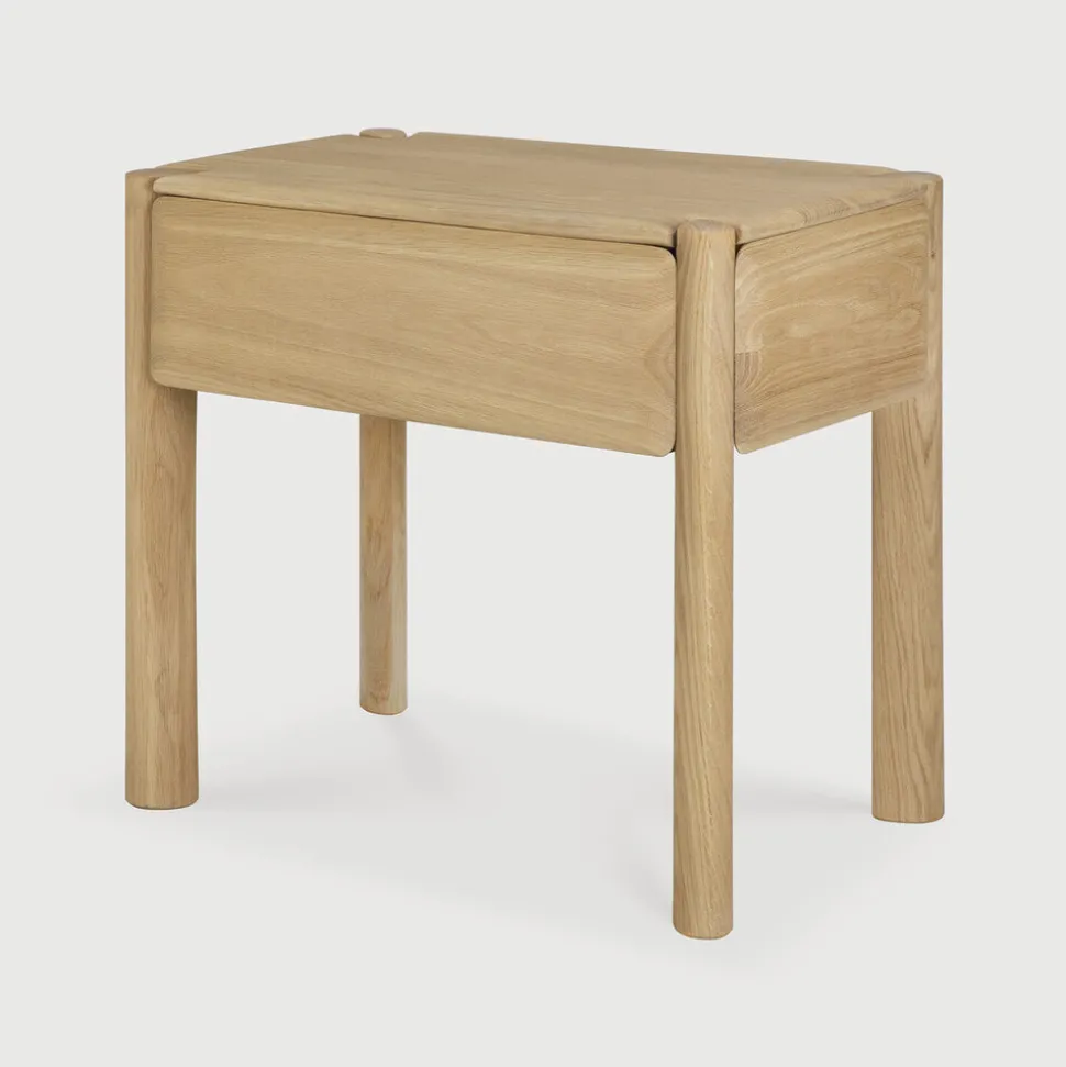 Nachtkastje PI Geolied Eikenhout, Met 1 lade, kleur Naturel