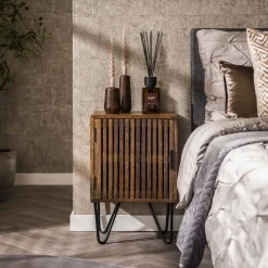 Nachtkastje Twiggy Mangohout, Set van 2 stuks