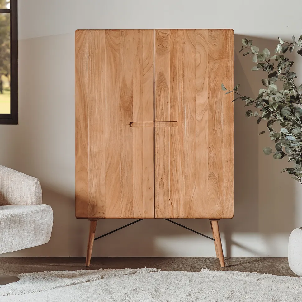 Opbergkast Aura Acaciahout, 150 x 100cm