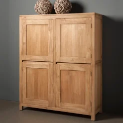Opbergkast Corona Teak, 160 x 130cm