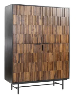 Opbergkast Dimaro Sheesham- en mangohout, 160 x 120cm
