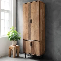 Opbergkast Evo Teakhout, 220 x 80cm