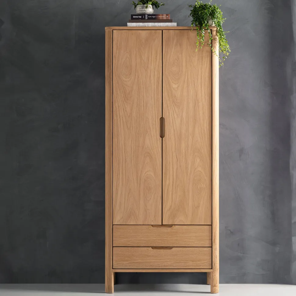 Opbergkast Forte Teakhout, 190 x 80cm