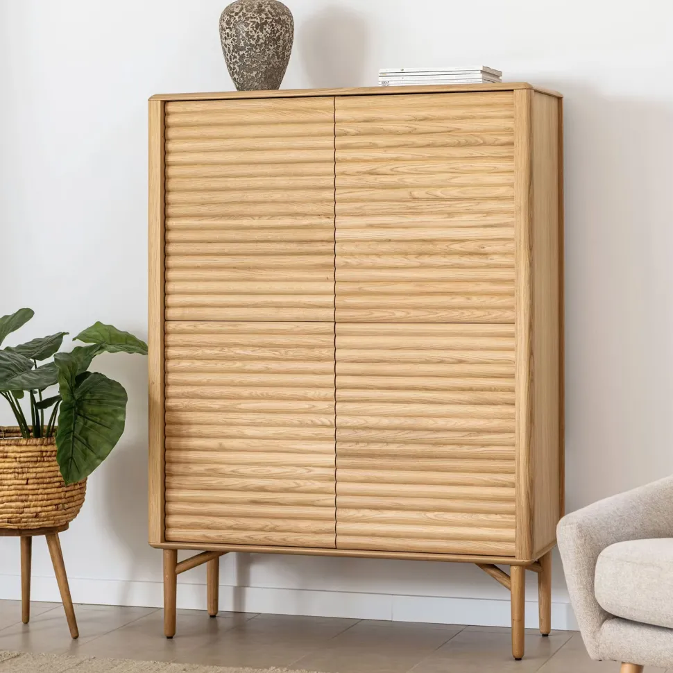 Opbergkast Lenon Eikenhout, 144 x 105cm