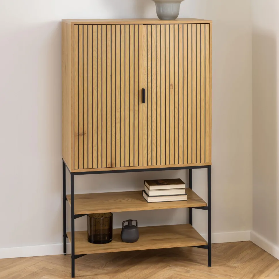 Opbergkast Lisette Eikenhout, 140 x 80cm