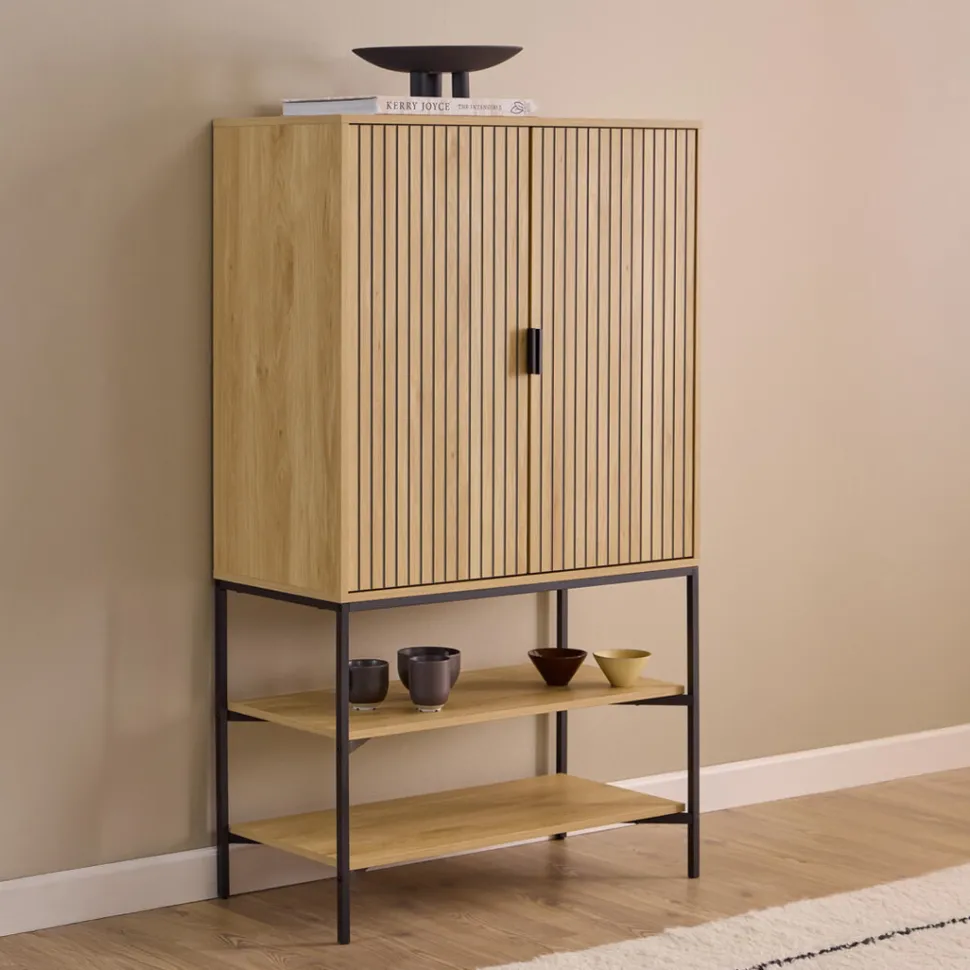 Opbergkast Lisette Eikenhout, 140 x 80cm