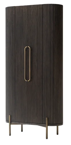 Opbergkast Luxor Eiken, 190 x 90cm, kleur donkerbruin