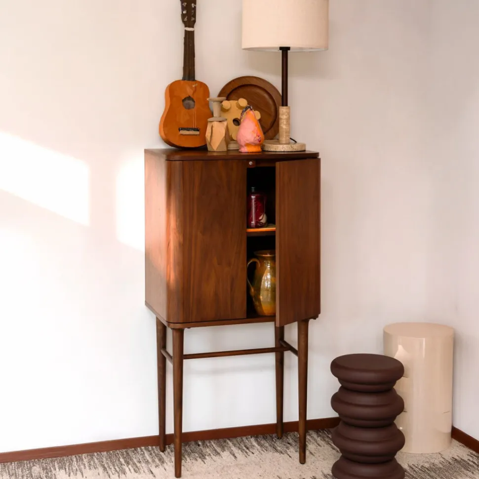 Opbergkast Morrison Walnoothout, 125 x 45cm