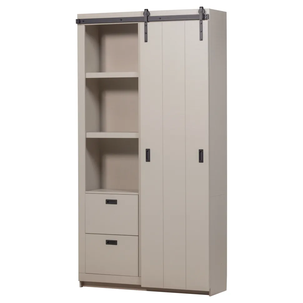 Opbergkast Slide met staldeur / schuifdeur